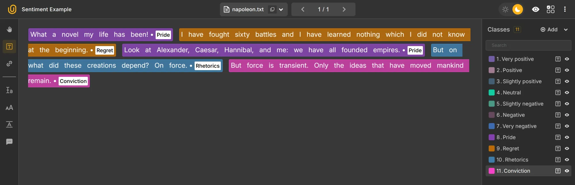 Text Sentiment Recognition | Unitlab Annotate