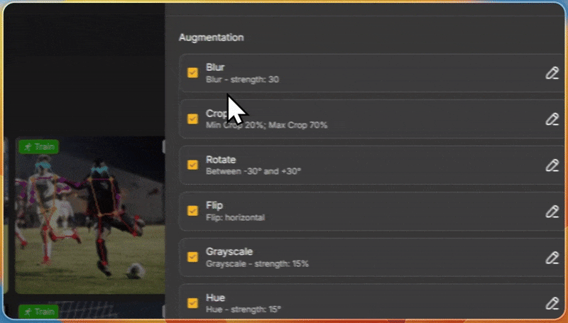 Figure 32: Unitlab image augmentation toolkit.