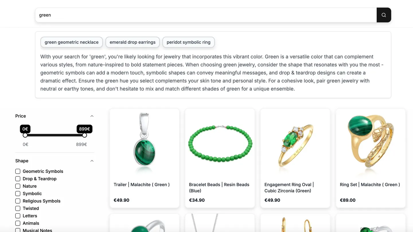 Figure 8: Multimodal AI search, users will find what they are looking for.