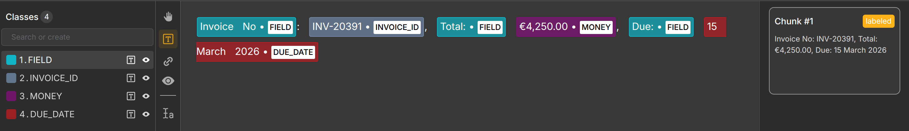 Financial NER Example | Unitlab AI