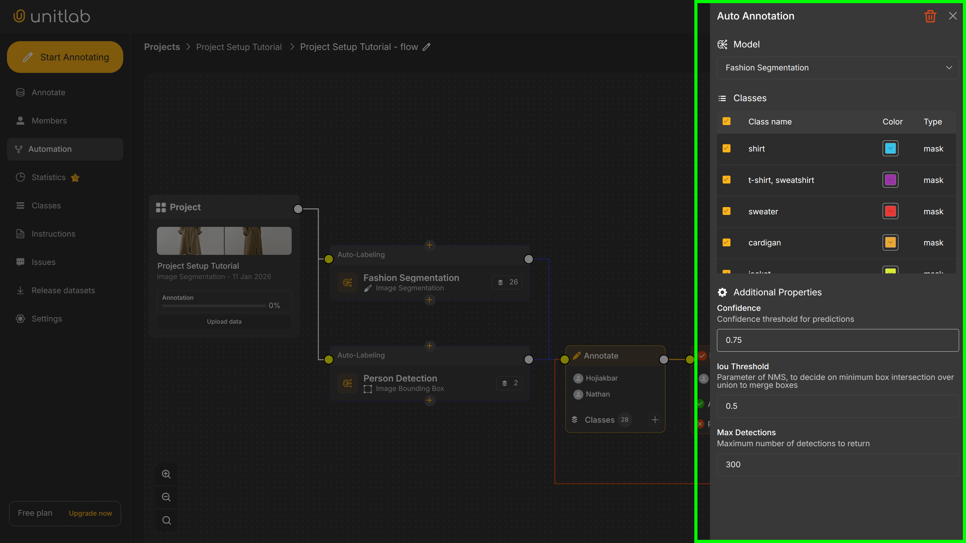 Foundational Model Configuration | Unitlab Annotate