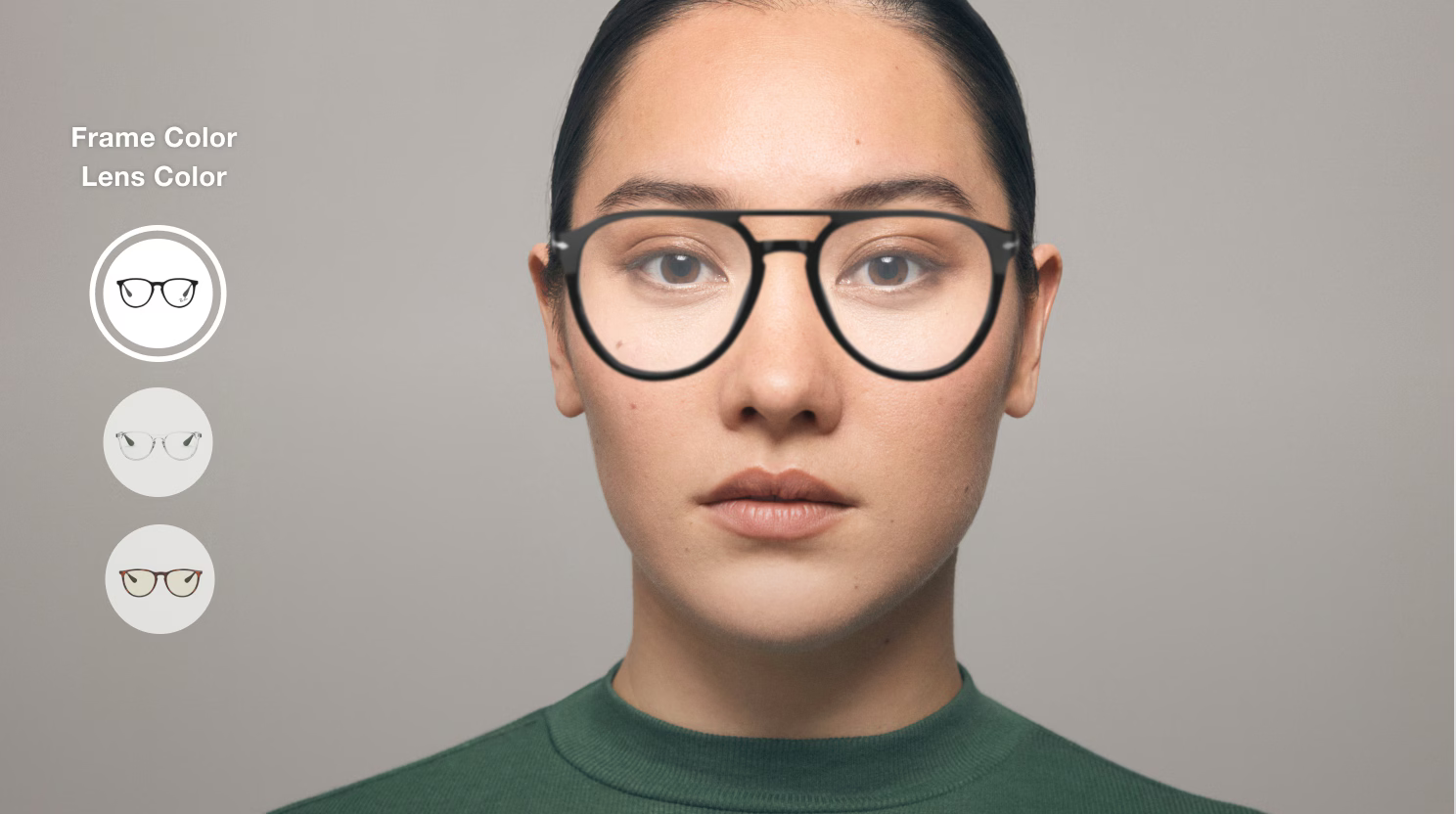 Virtual Glass Try On Example