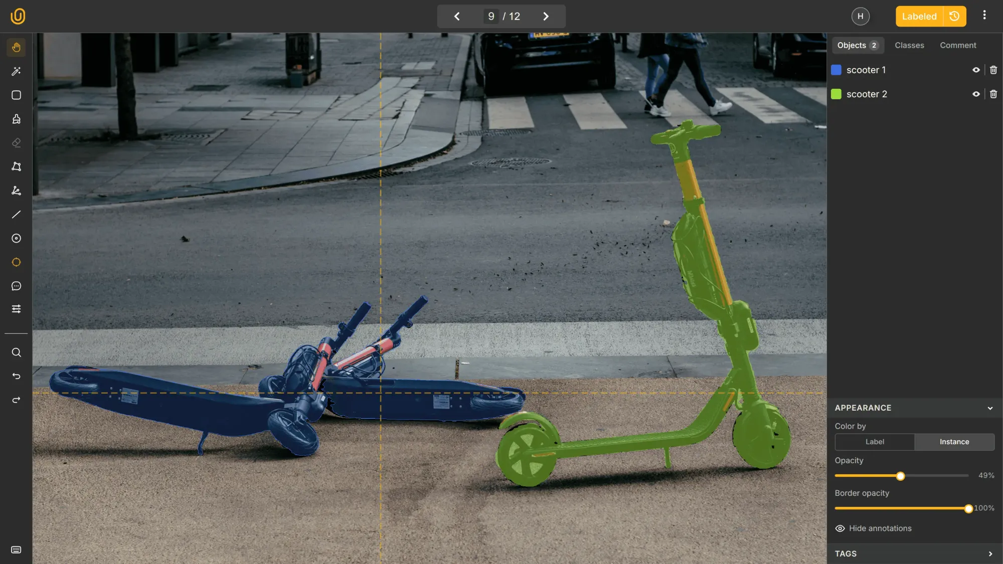 Perception models see two fallen scooters as one | Unitlab AI