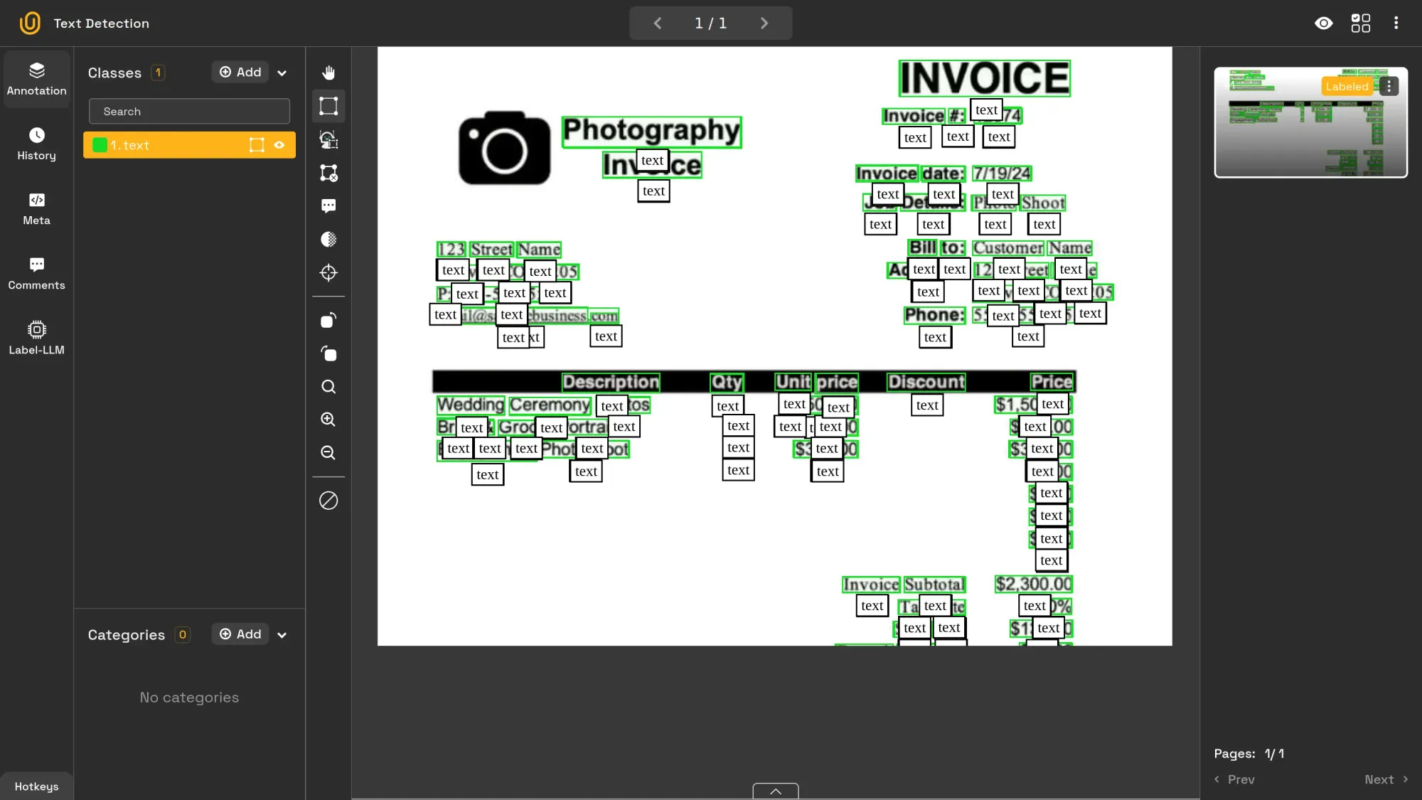 Image OCR Annotation with Unitlab AI