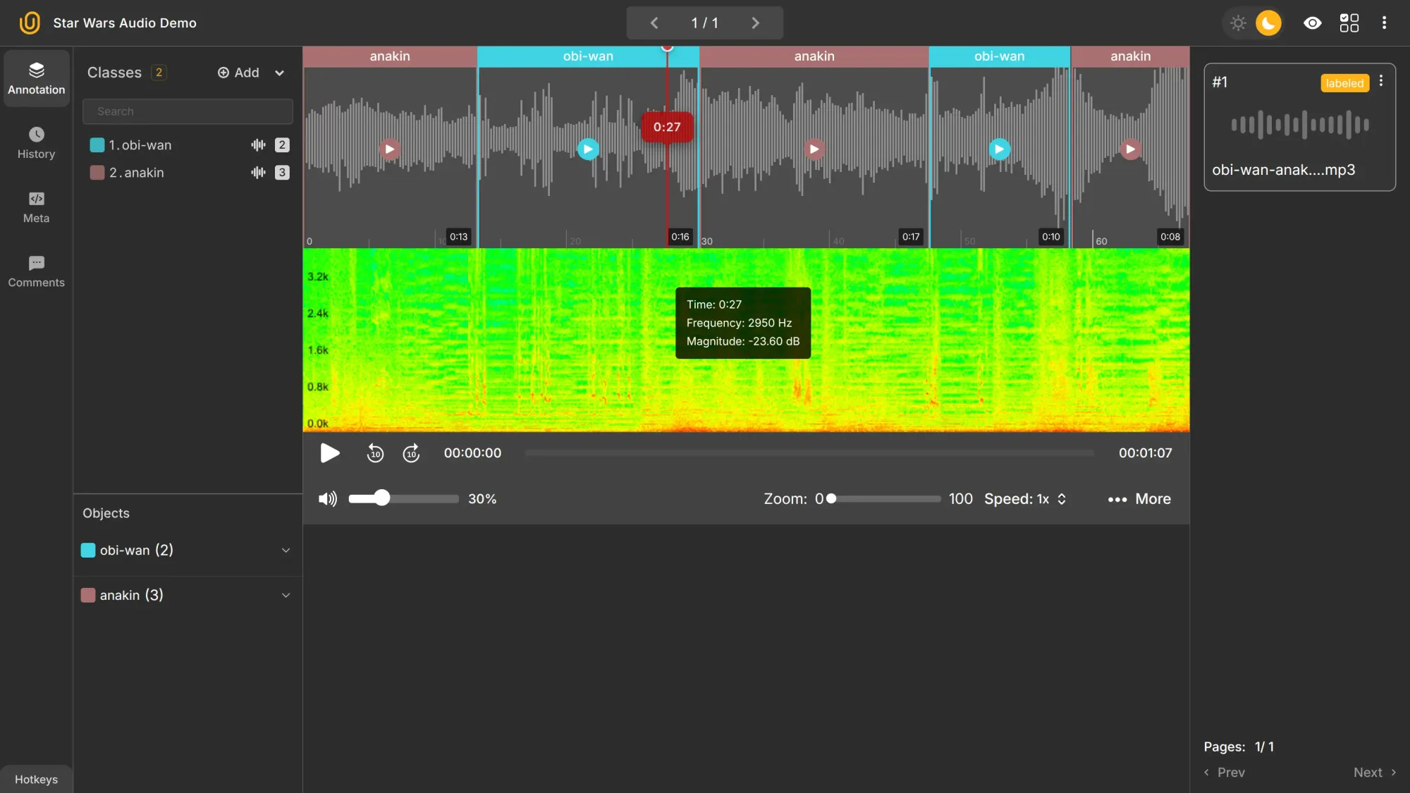 Audio Segmentation with Unitlab Annotate