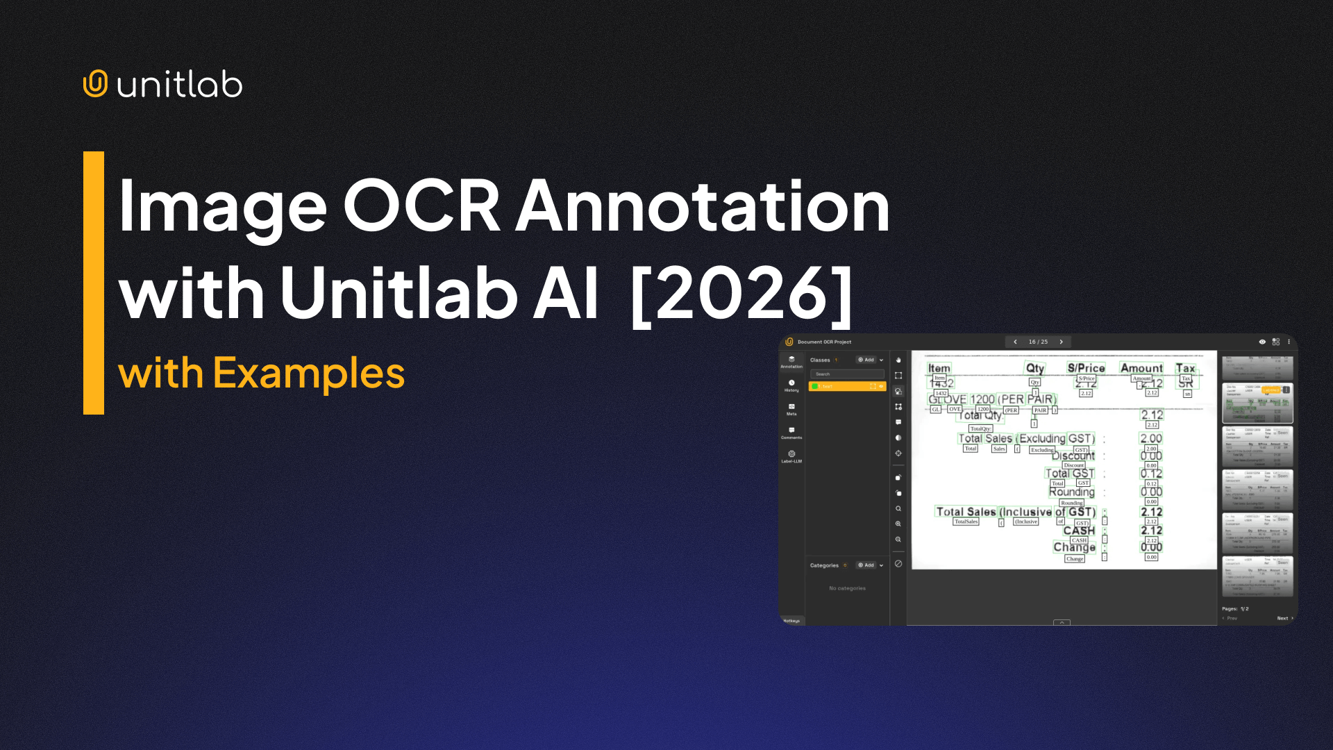 Image OCR Annotation with Unitlab AI with Examples [2026]